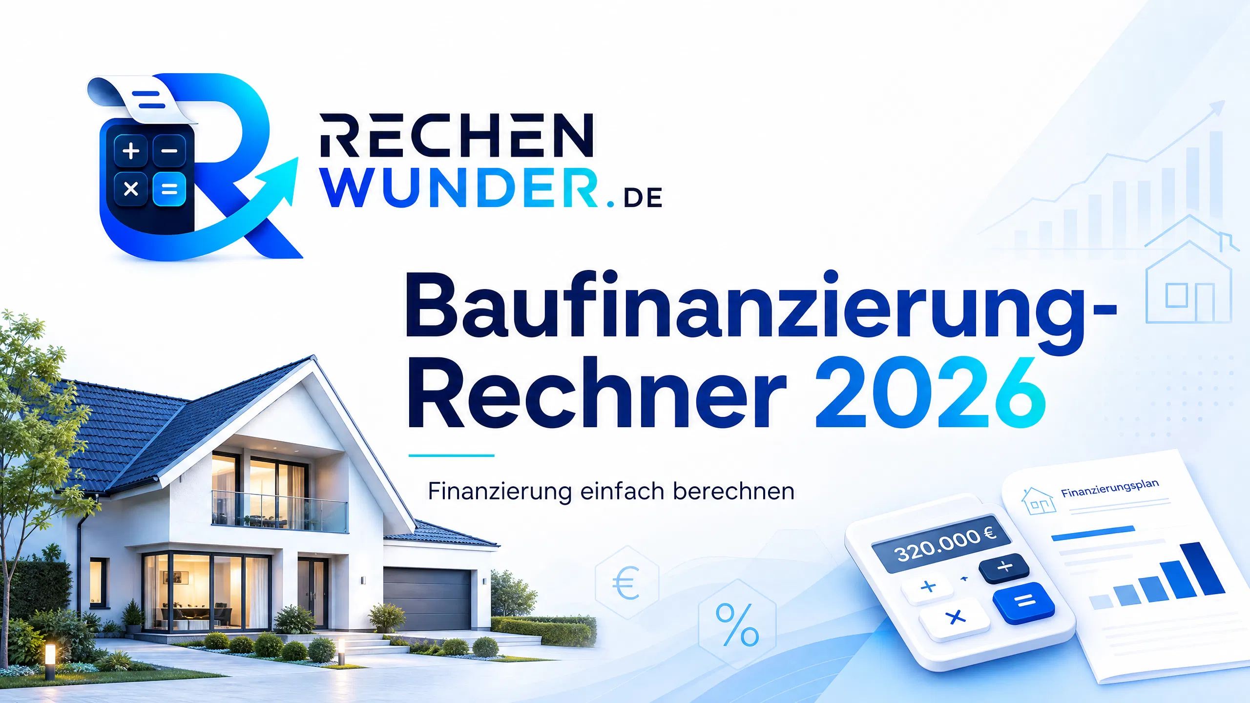 Baufinanzierung-Rechner 2026: Monatliche Rate und Kaufnebenkosten berechnen